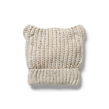 Wilson & Frenchy - Cookie and Cream Organic Knitted Bear Hat
